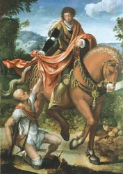 Sint Martinus verdeelt zijn Mantel